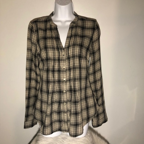 Converse Women's Plaid Button Down Shirt - Picture 1 of 8